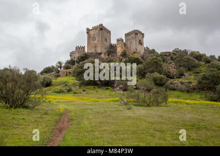 Castillo de Almodóvar del Río is a castle of Muslim origin in the town of Almodóvar del Río, Province of Córdoba, Spain Stock Photo