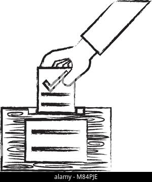 Ballot Box Vote Sketch Stock Vector Image & Art - Alamy