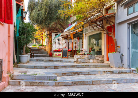 Famous Placa district in Athens, Greece Stock Photo