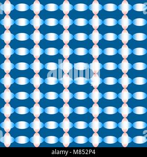 Abstract colorful gradient pattern (sky blue, pink) of ellipse shapes on dark blue background. Vector illustration. Stock Vector