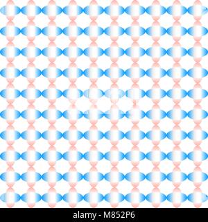 Abstract colorful ellipse shapes pattern of gradient blue and pink on white background. Vector illustration. Stock Vector