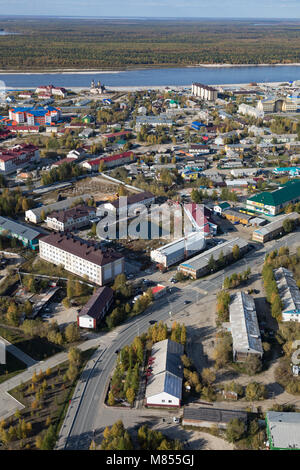 Top View Of The Tarko-sale Town, Yamalo-Nenets Autonomous Okrug Stock ...