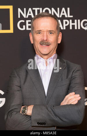 New York, United States. 14th Mar, 2018. Chris Hadfield attends National Geographic world premiere screening of One Strange Rock at Alice Tully Hall Credit: Lev Radin/Pacific Press/Alamy Live News Stock Photo