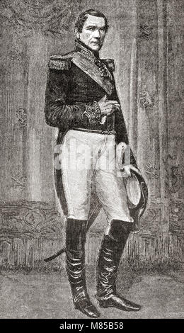 Leopold I, 1790 - 1865.  German prince who became the first King of the Belgians.  From Ward and Lock's Illustrated History of the World, published c.1882. Stock Photo