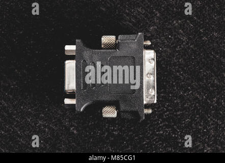 VGA to DVI adapter for old monitors. Stock Photo