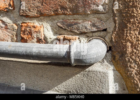 The water pipes on the wall Stock Photo