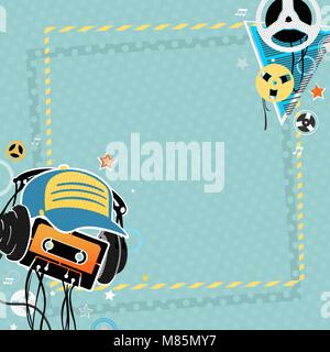 The Art Abstraction Music background Stock Vector