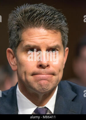 David L. Bowdich, Acting Deputy Director of the Federal Bureau of Investigation (FBI), testifies before the United States Senate Committee on the Judiciary during 'an oversight hearing to examine the Parkland shooting and legislative proposals to improve school safety' on Capitol Hill in Washington, DC on Wednesday, March 14, 2018. Credit: Ron Sachs / CNP     - NO WIRE SERVICE · Photo: Ron Sachs/Consolidated/dpa Stock Photo