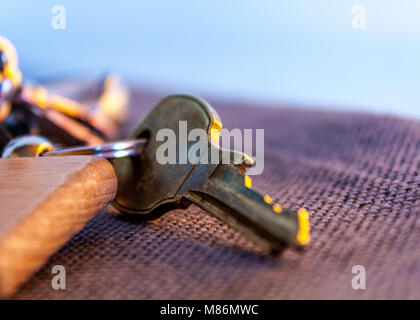 Finally home Stock Photo