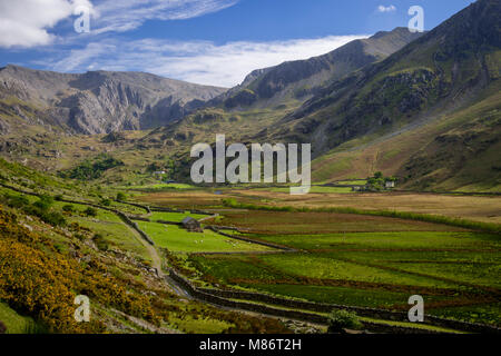 The Nant Ffrancon valley in Snowdonia, North Wales Stock Photo
