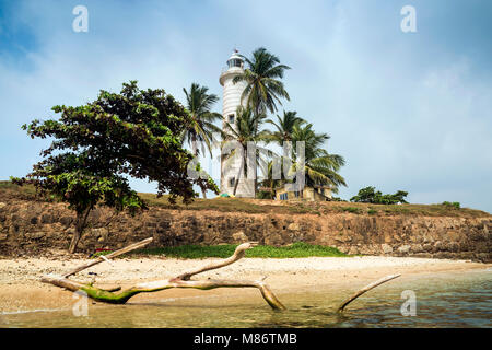 Galle lighthouse, Southern Province, Sri Lanka Stock Photo