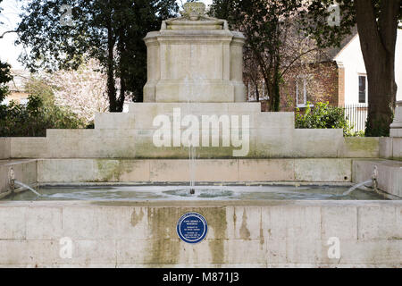 The George V Memorial Fountain in Windsor, England. The fountain was designed by Sir Edwin Lutyens and was unveiled by King George VI on 23 April 1937 Stock Photo