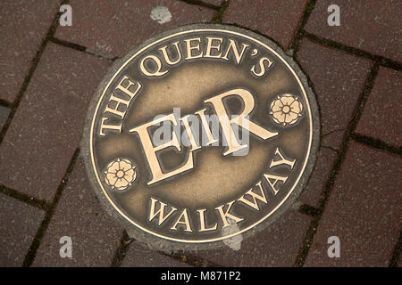 The Queen's Walkway, Windsor, England. Stock Photo