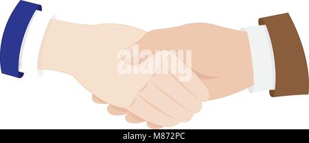 business man hands shaking Stock Vector