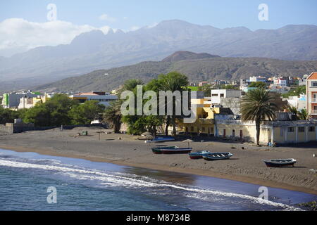Sandy Beach of Porto Novo, Santo Antao Island, Cape Verde Stock Photo