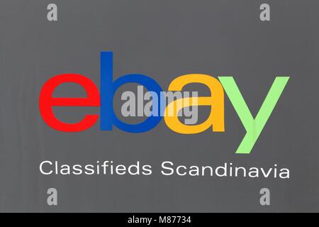 Aarhus, Denmark - August 19, 2017: Ebay Scandinavia logo. EBay is an American multinational corporation and e-commerce company Stock Photo