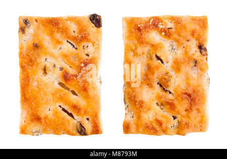 sweet crackers path isolated top view Stock Photo