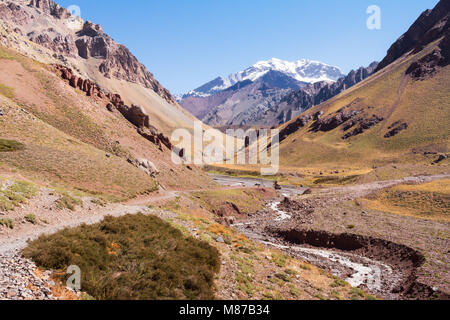 National Park of Aconcagua Stock Photo