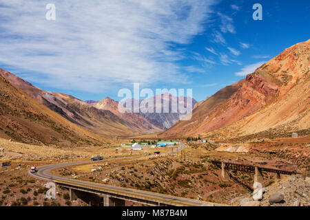 National Park of Aconcagua Stock Photo