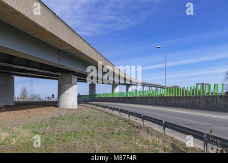 Isle of Sheppy roadbridge, Kent uk Stock Photo