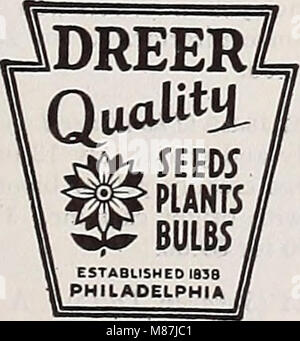 Dreer's bulbs, plants, roses, shrubs, seeds for autumn planting 1938 (1938) (20822392978) Stock Photo