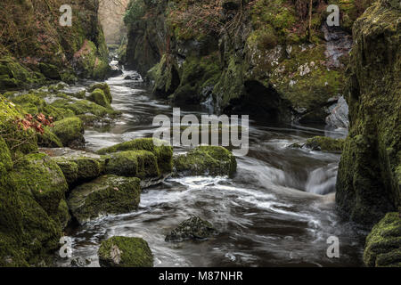 Fairy Glen near Betws-Y-Coed, North Wales,UK Stock Photo