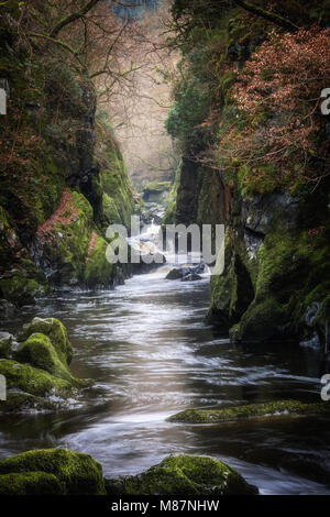 Fairy Glen near Betws-Y-Coed, North Wales,UK Stock Photo