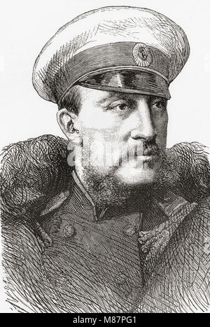 Grand Duke Konstantin Nikolayevich of Russia, 1827 – 1892.  Second son of Tsar Nicholas I of Russia.  From Ward and Lock's Illustrated History of the World, published c.1882.