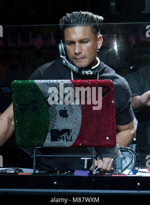 Pauly D pictured at Vanity at the Hard Rock Hotel in Las Vegas on February 18, 2011. Erik Kabik / MediaPunch. Stock Photo