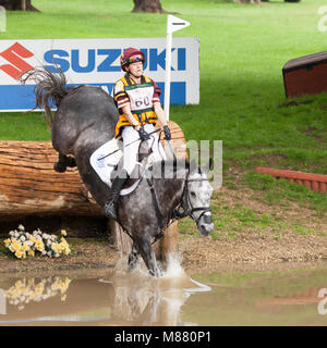 HOUGHTON, NORFOLK/ENGLAND - May 27th 2017: Houghton International Horse Trials 2017 Including cross country, eventing, show jumping and dressage at th Stock Photo