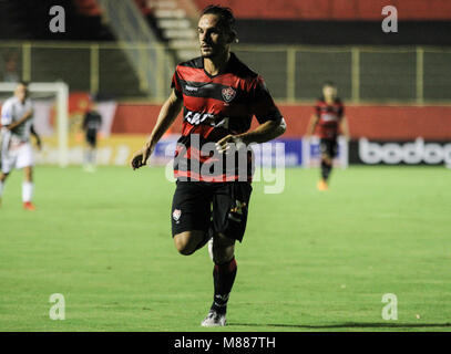 Salvador, Brazil. 15th Mar, 2018. Lucas Vitoria player in a game during Vitória vs. Bragantino, held on Thursday (15) in a match valid for the 2018 Brazil Cup. At the Manoel Barradas Stadium (Barradão) in Salvador, BA. Credit: Tiago Caldas/FotoArena/Alamy Live News Stock Photo
