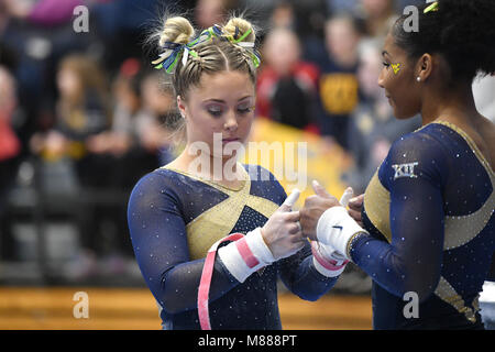 March 11, 2017 - Washington, District of Columbia, U.S - WVU gymnast