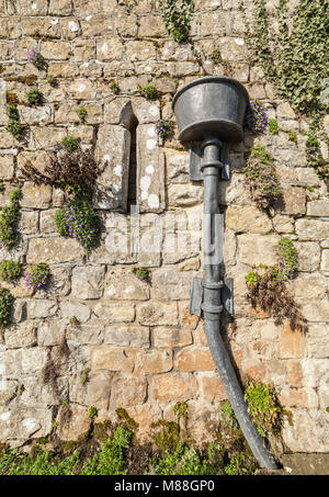Lead pipework. Stock Photo