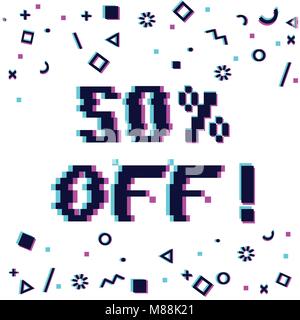 50 off sale banner Stock Vector