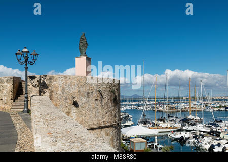 Harbor boats, Alghero, Sardinia, Italy Stock Photo