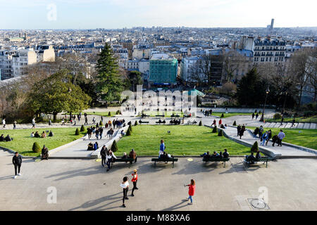 Montmartre area, Paris, France Stock Photo