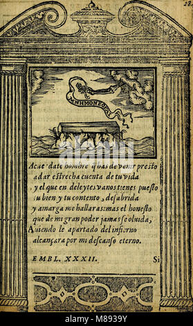 Emblemas morales de Don Iuan de Horozco y Couarruuias Arcediano de Cuellar en la Santa Yglesia de Segouia. (1591) (14744976261) Stock Photo