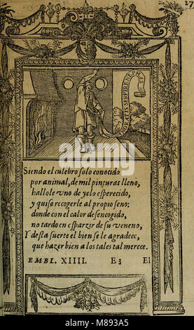 Emblemas morales de don Ivan de Horozco y Couarruuias.. (1589) (14565368527) Stock Photo