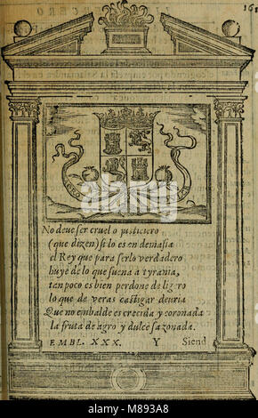 Emblemas morales de don Ivan de Horozco y Couarruuias.. (1589) (14748735681) Stock Photo