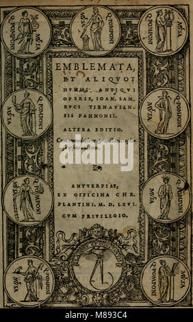 Emblemata - et aliquot nummi antiqui operis (1566) (14768506163) Stock Photo