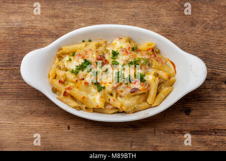 gratin of rigatoni emiliana Stock Photo