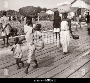 1940s East Africa - passenger ferry Robert Coryndon which sailed across Lake Albert between Uganda and The Belgian Congo (now DR of the Congo) Stock Photo