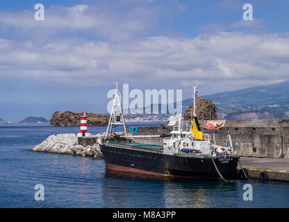 Port in Madalena, Pico Island, Azores, Portugal Stock Photo