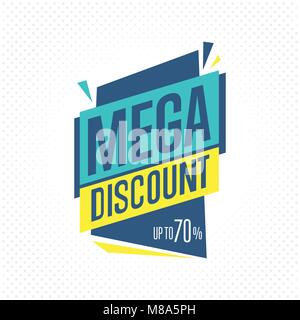 Isolated sale badge, label or sticker, vector Stock Vector