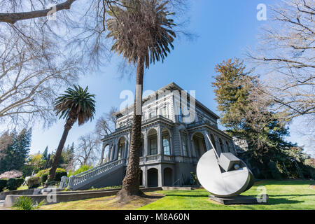 Sacramento, FEB 21: Exterior view of the famous Crocker Art Museum on FEB 21, 2018 at Sacramento, California Stock Photo