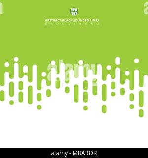 Abstract green Rounded Lines Halftone Transition. Spring summer. Vector Background Illustration Stock Vector