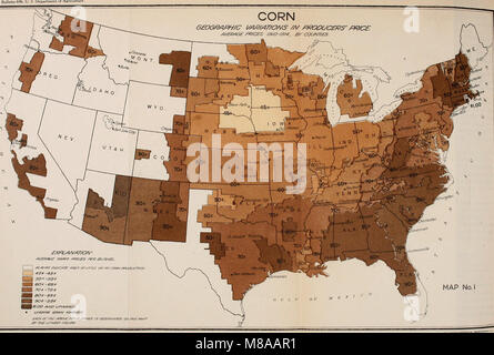 Geographical phases of farm prices - corn (1918) (14784865105) Stock Photo