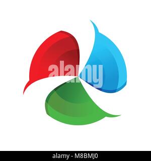 Spinner Fever Circular Motion Symbol Vector Graphic Logo Design Stock Vector