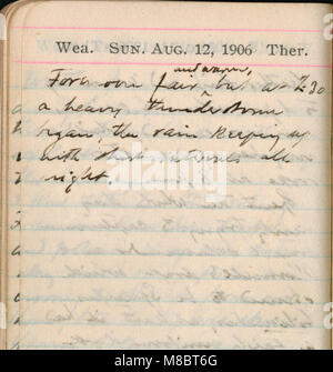 Diary, July 16-August 30, 1906 while collecting in Virginia and West Virginia (1906) (20708272269) Stock Photo