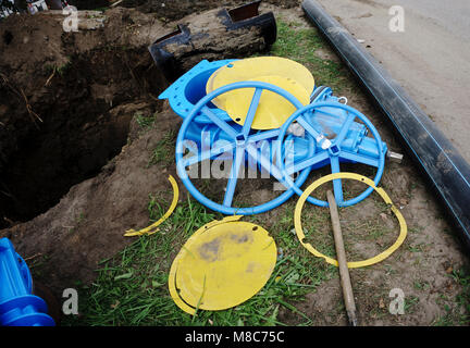 control valve disassembled valve Stock Photo